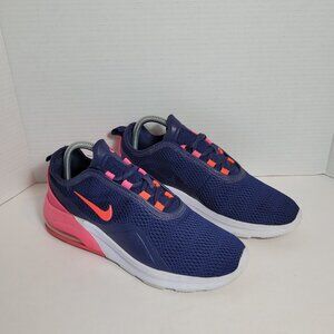 Nike Air Max Motion 2 Running Shoes Black Pink Workout Sneakers Women's Sz 8